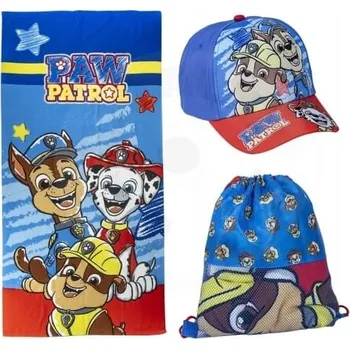 Kšiltovka Souprava Tlapková Patrola ručník, kšiltovka a sáček