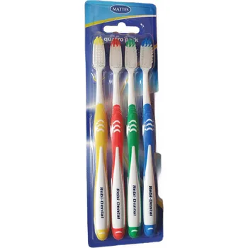 Zubní kartáček RebiDental M458 střední Kartáček 4 ks