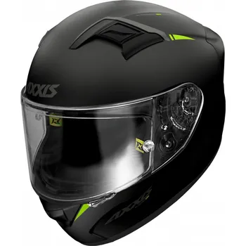 Helma na motorku AXXIS Integrální helma GP RACER SV FIBER SOLID fluo žlutá - Velikost XS