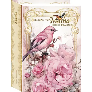Bonboniéra Směs bonbonů z mléčné belgické čokolády v růžové knížce Masha [Jamira, 85 g]