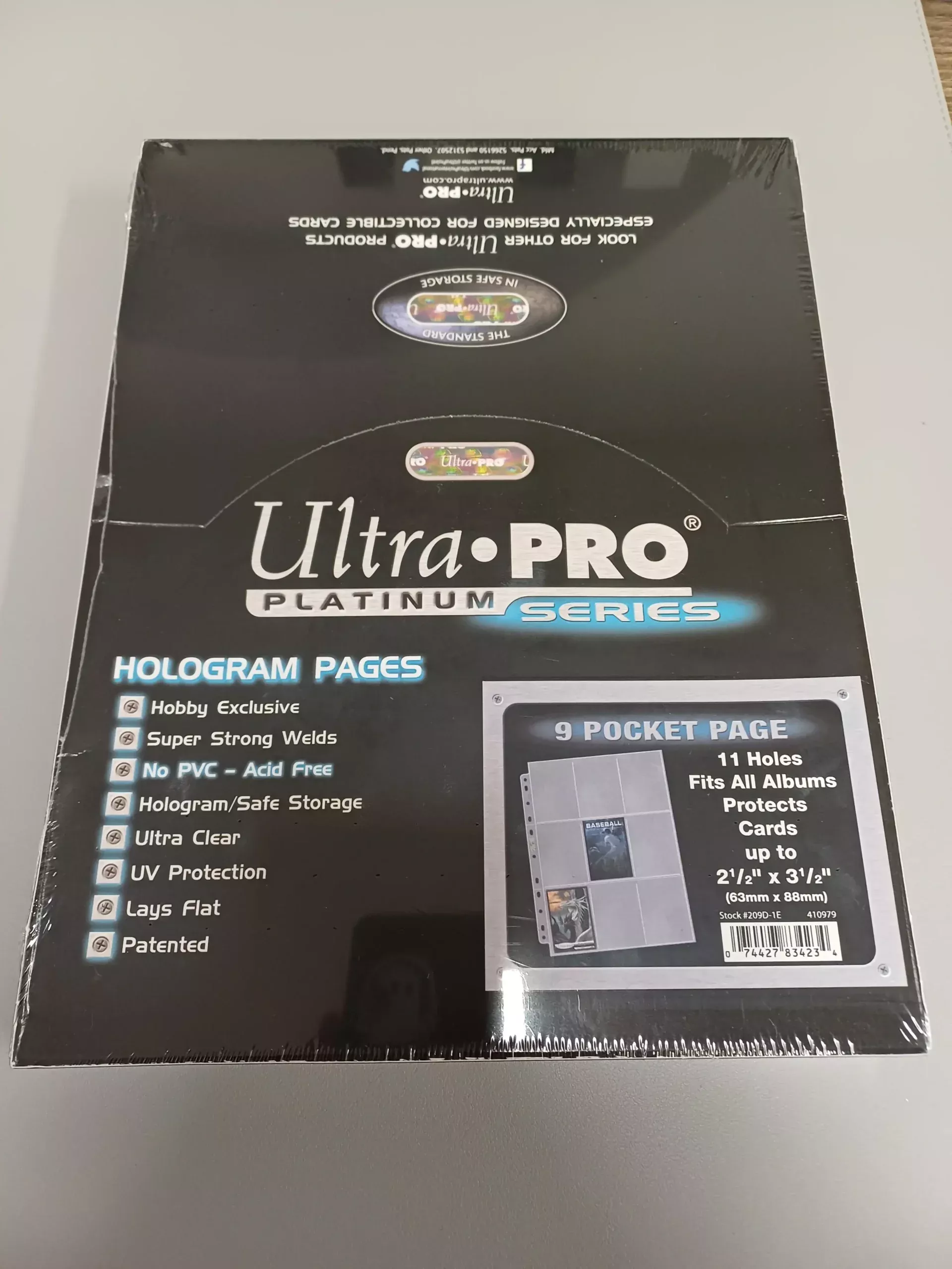 UltraPro Platinum stránka do alba, 9 kapes - balení 100ks