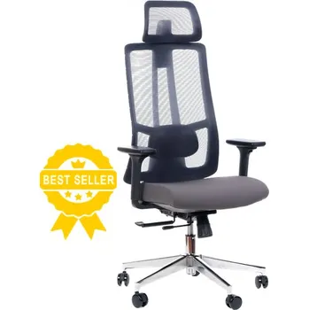 SEGO kancelářská židle STRETCH ŠEDÁ