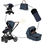 Hartan VIVA GTR SELECTION s ruční brzdou + korba + taška + fusak + letní stříška, Petrol Blue 929 - vystavený kus