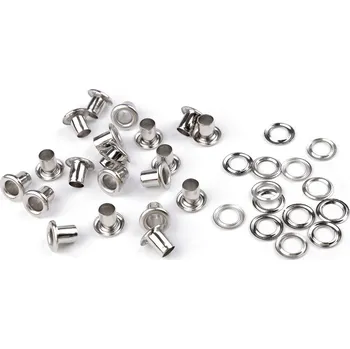 Průchodky s podložkou vnitřní Ø5 mm / vnější Ø9,5 mm, barva nikl