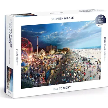 Hračka GALISON Coney Island ve dne v noci 1500 dílků