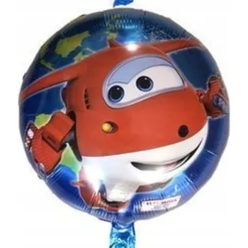 Balónek FÓLIOVÝ BALÓNEK SUPER WINGS NAROZENINY NA HELIU 45 cm