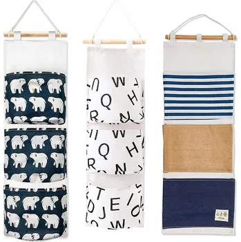 Úložný box Závěsný úložný box na hračky ASK 20 x 60 cm, vícebarevný