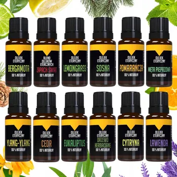 Prémiová aromaterapeutická sada 12 ks 100% přírodní esenciální oleje