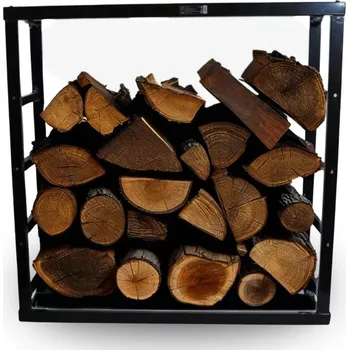 Stojan na palivové dřevo Bituxx – štíhlý ocelový design 100 cm