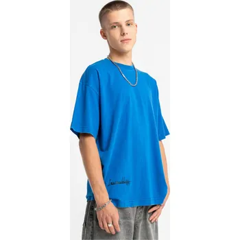 Chlapecké tričko Reporter Young | Chlapecké modré tričko OVERSIZE s opraným efektem a potiskem „Invincible“ - Barva MODRÁ, Velikost 176 253-0440B-74-450-1