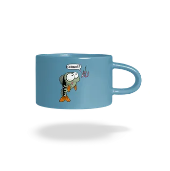 Bastard Co okouníš? hrnek makronka Blue Macaron