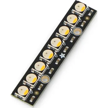 LED osvětlení NeoPixel Stick - LED pásek 8 x RGBW 5050 - WS2812B / SK6812 - teplá bílá - Adafruit 2867