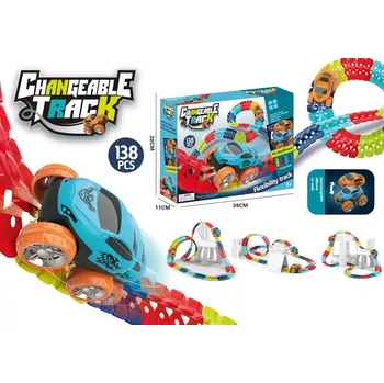 ostatní stavebnice kolejová dráha DIY 138 dílů