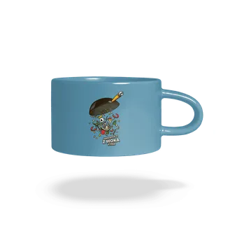 Bastard Pan Wok hrnek makronka Blue Macaron