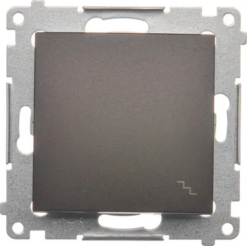 vypínač Vypínač střídavý, řazení 6, 16 AX / 230 V~, šroubové svorky, Simon 54 DW6A.01/46, hnědá metalizovaná