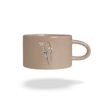 Bastard Neprskej na mě hrnek makronka Brown Macaron