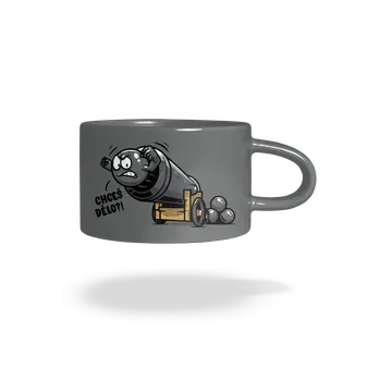 Bastard Chceš dělo? hrnek makronka Grey Macaron