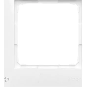 vypínač Rámeček 1 násobný, pastelový, antibakteriální úprava, Simon 54 DR1/AB11, bílá antibakteriální