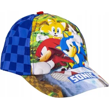 Pokrývka hlavy CERDÁ • Dětská kšiltovka Ježek Sonic s přáteli - vel. 53 - pro děti 4-8 let