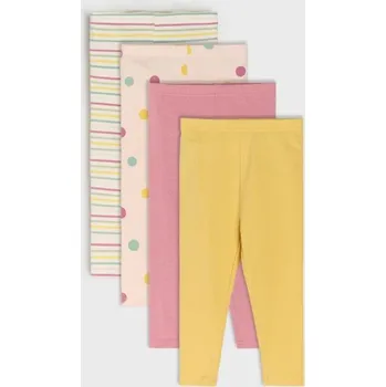 Dívčí spodní prádlo Sinsay - Sada 4&nbsp;legín - krémová - 458GK-01X - 458GK-01X-68