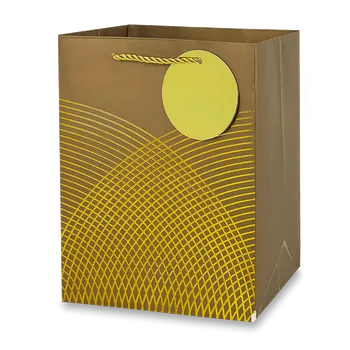 Dárková taška Dárková papírová taška - velikost S, gold