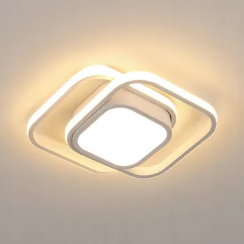 Stropní Svítidlo Riserva čtvercová 25 x 7 cm bílá