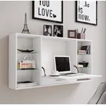 Vcm Nástěnný stůl Teala, bílý