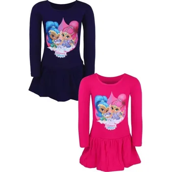 Dívčí šaty Setino Dívčí šaty TŘPYTKA A SVĚTLA dlouhý rukáv Barva: Modrá, Velikost: 92