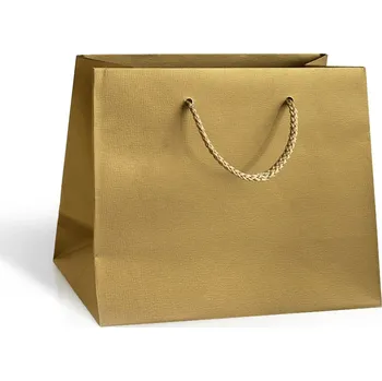Nákupní taška Dárková taška Gold 25x11x20 G091