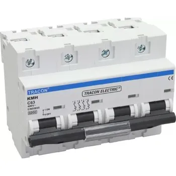 Jistič Tracon KMH-4100 Výkonový jistič, 4P, charakteristika C, 100A, 6kA (Tracon KMH-4100)