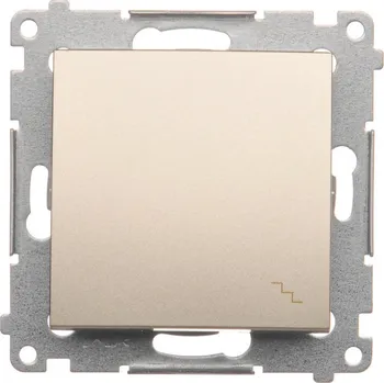 vypínač Vypínač střídavý, řazení 6, 16 AX / 230 V~, šroubové svorky, Simon 54 DW6A.01/44, zlatá metalizovaná