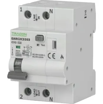 Jistič Tracon EARC2B1003 Oblouková ochrana s kombinovaným proudovým chráničem (Tracon EARC2B1003)