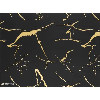 prostírání Prostírání na stůl (40x30 cm) podložka černo-zlatá Marble Ambition