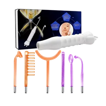 Kosmetický ozonizér – 6dílná sada na elektroterapii s hřebínkovou elektrodou