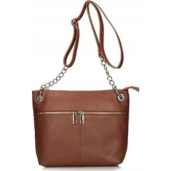 Kabelka Toscanio kabelka z pravé kůže hnědá