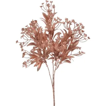 umělá květina Přízdoba Větvička 30cm květinky, růžové zlato