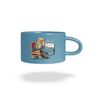 Bastard Masaryk hrnek makronka Blue Macaron