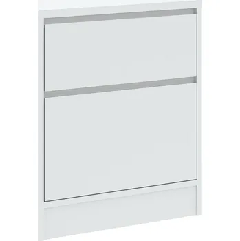 Noční stolek Noční stolek se zásuvkami BURELA bílá