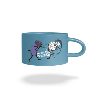 Bastard Vybitej hrnek makronka Blue Macaron