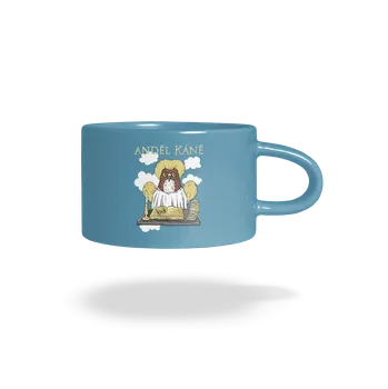 Bastard Anděl Káně hrnek makronka Blue Macaron