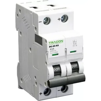 Jistič Tracon DC-2C-50 Jistič pro jednosměrné obvody, 2P, 50A, 440VDC (Tracon DC-2C-50)
