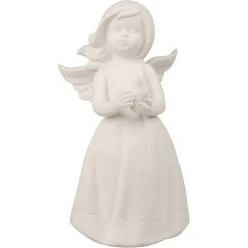 Vánoční dekorace Anděl s holubicí porcelánový 9 x 17,5 x 9,5 cm