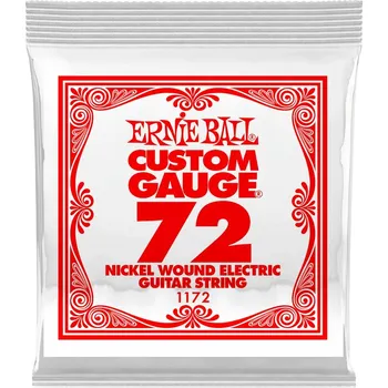 Příslušenství pro strunný nástroj Ernie Ball 1172 Nickel Wound Single .072 + prodloužená záruka 3 roky
