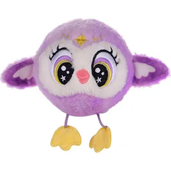 plyšák PLYŠ Bouncibles sova Luna 8cm plyšák skákací míček 2v1