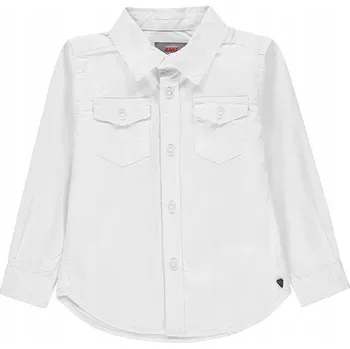 Chlapecká košile Kanz dětská košile s dlouhým rukávem bavlna bílá, velikost 98