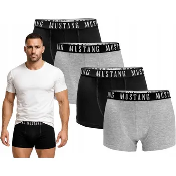 Boxerky MUSTANG boxerky slipy pánské bavlna 4 ks vel. L