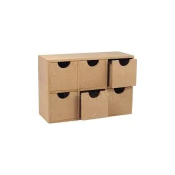 Úložný box Dřevěný organizér na stůl MDF krabička box úložný prostor