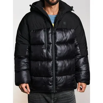 Sinsay - Prošívaná puffer bunda s kapucí - černá - 293EU-99X - 293EU-99X-S