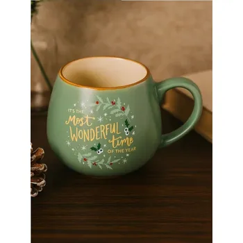 Sinsay - Hrnek se zimním motivem - zelená - 255GI-77X - 255GI-77X-ONE