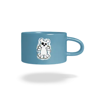 Bastard Da Vinci Teddy hrnek makronka Blue Macaron